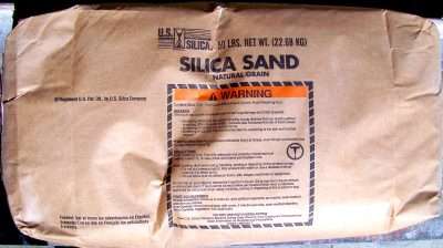 silica sand